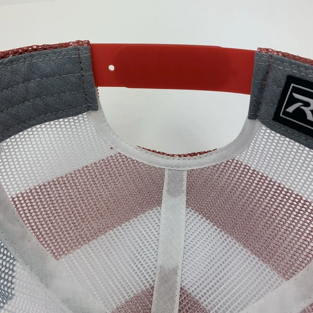 NC Motorsports Hat Flag Mesh Red White Blue Richardson 112PM Snap Trucker Cap